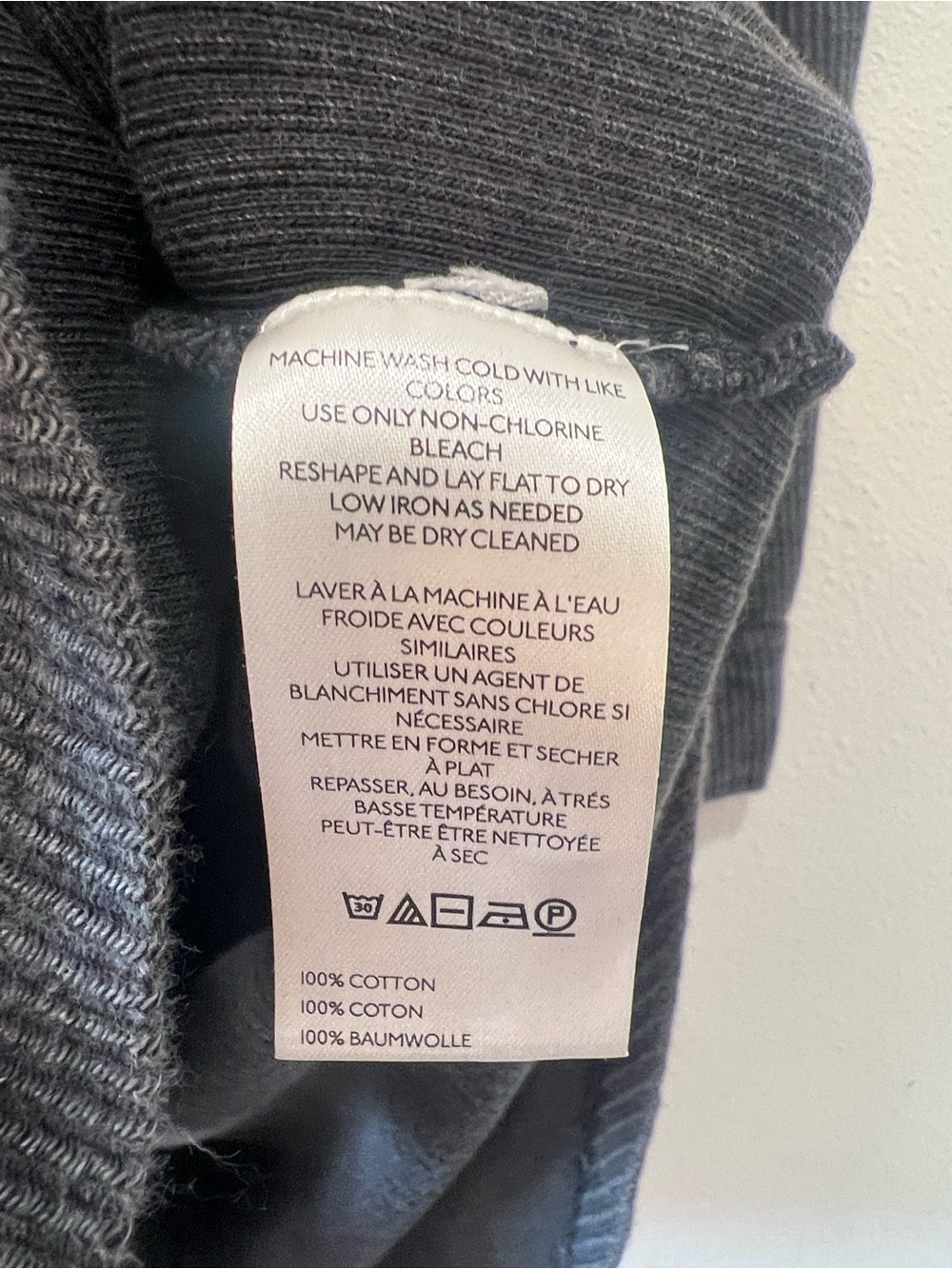 Anthropologie Pilcro Dark WashedGray Ribbed Button-Up Oversized Shacket Jacket - Picture 6 of 7